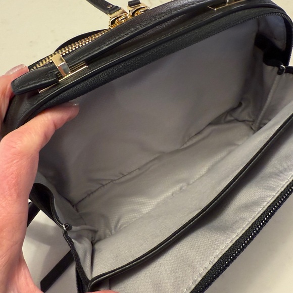 TUMI Black Crossbody Bag with Gold Accents - Picture 4 of 9